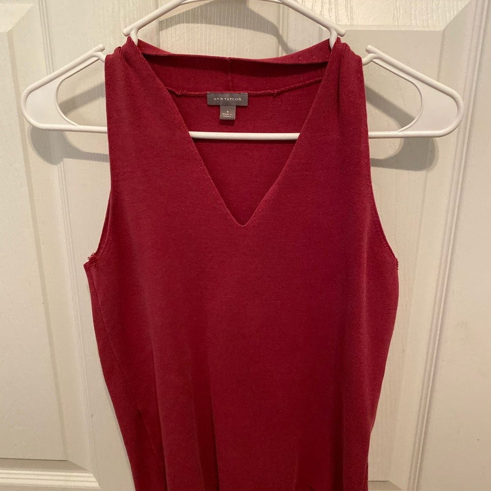 V neck sweater tank